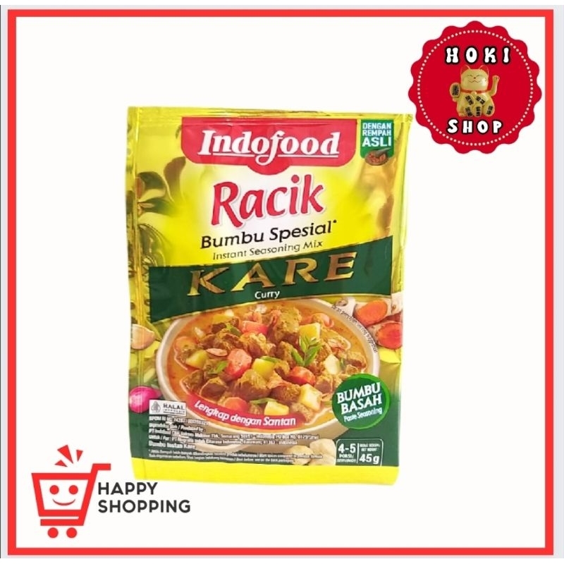 

Indofood Racik Bumbu Basah Kare 45gr / Racik Kare / Racik Bumbu Special