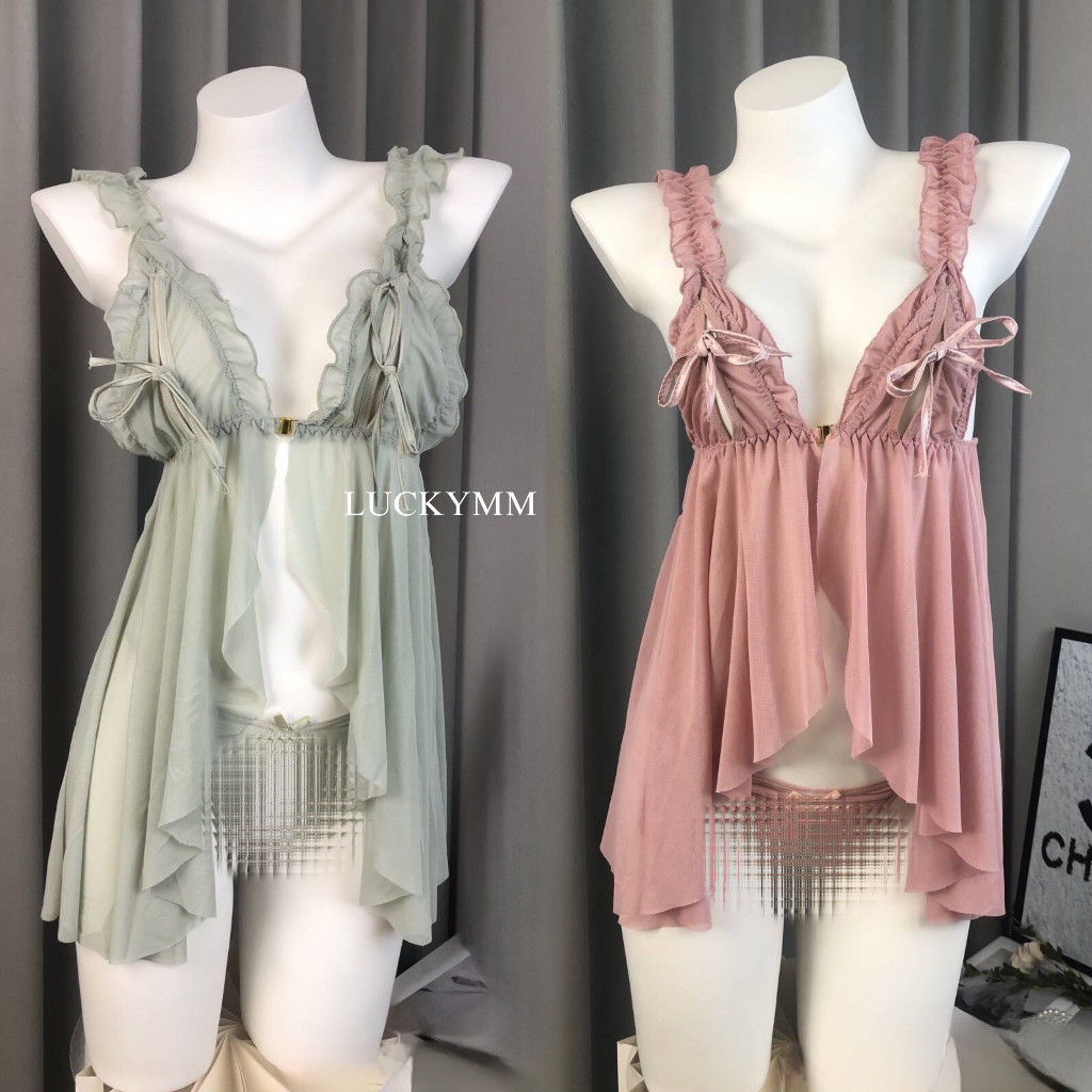 Luckymm Sexy Lingerie Dress Transparan Baju Tidur Lingerie Wanita / Lingerie Sexy Wanita / Baju Tidu
