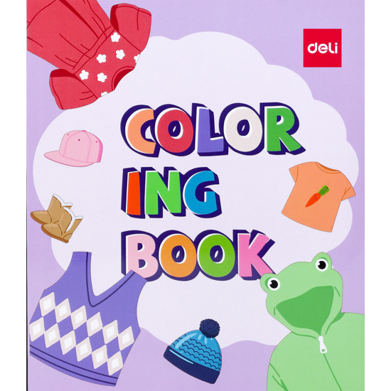 

Deli Children Coloring Book / Buku Mewarnai Anak 12 Lembar Kertas 120G Berbagai Tema EN045