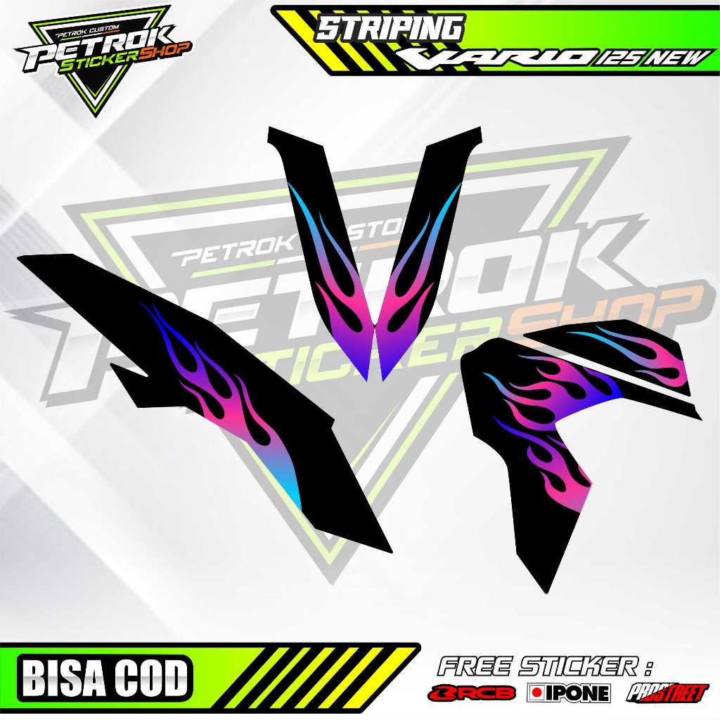 STRIPING VARIASI HONDA VARIO 125 NEW / STICKER LIST MOTOR VARIO 125 NEW API