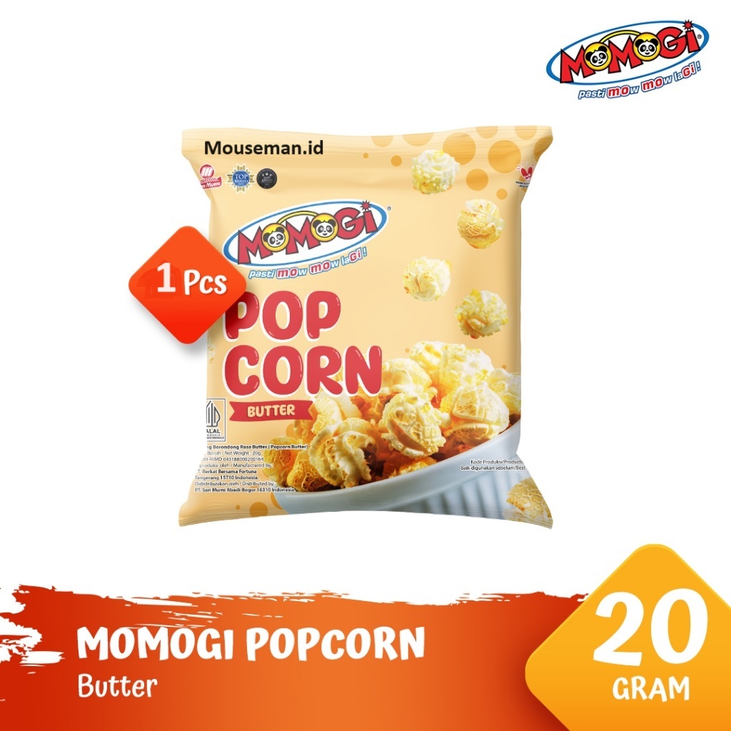

Momogi POP CORN Jagung Berondong Rasa Butter Popcorn 20gr