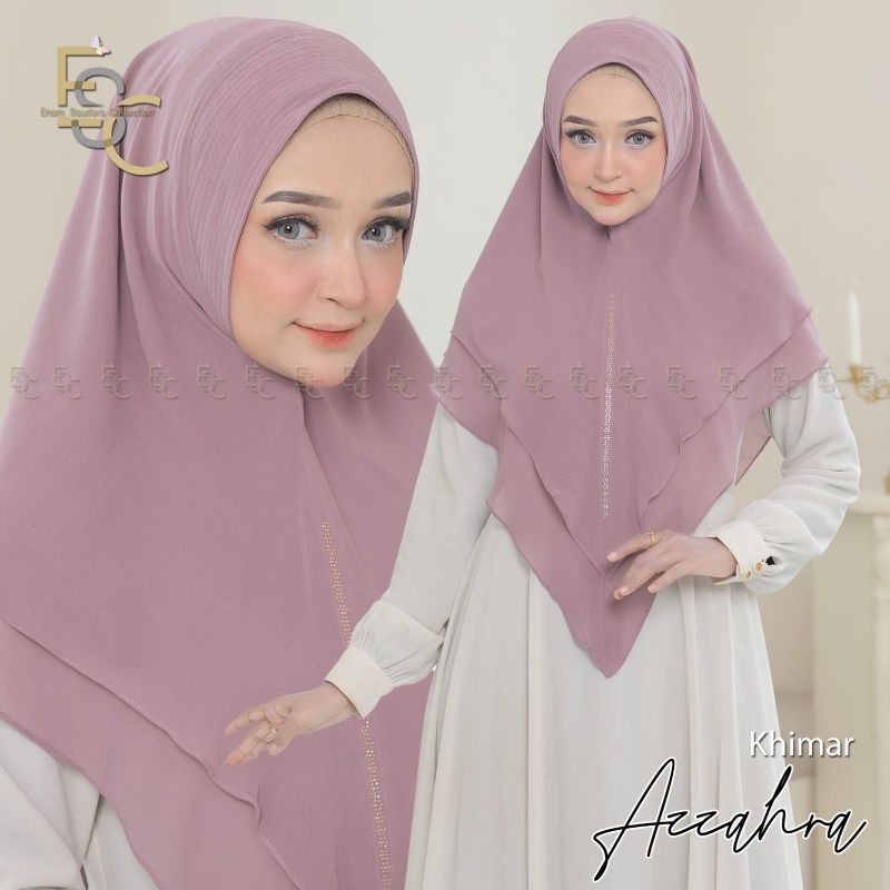 Khimar 2 layer syari swarovski | hijab syari | | khimar payet | khimar pesta