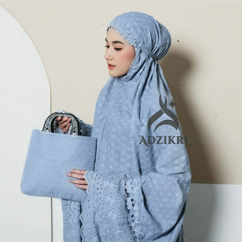 Mukena Dewasa Hawa Katun Paris Bentol