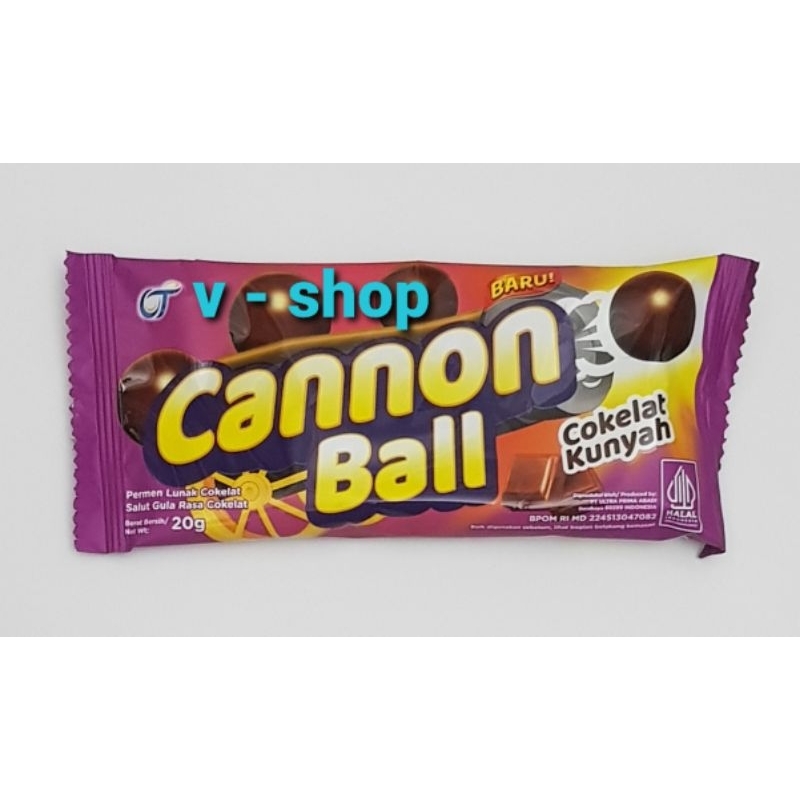 

Permen Coklat Cannon Ball 20gr