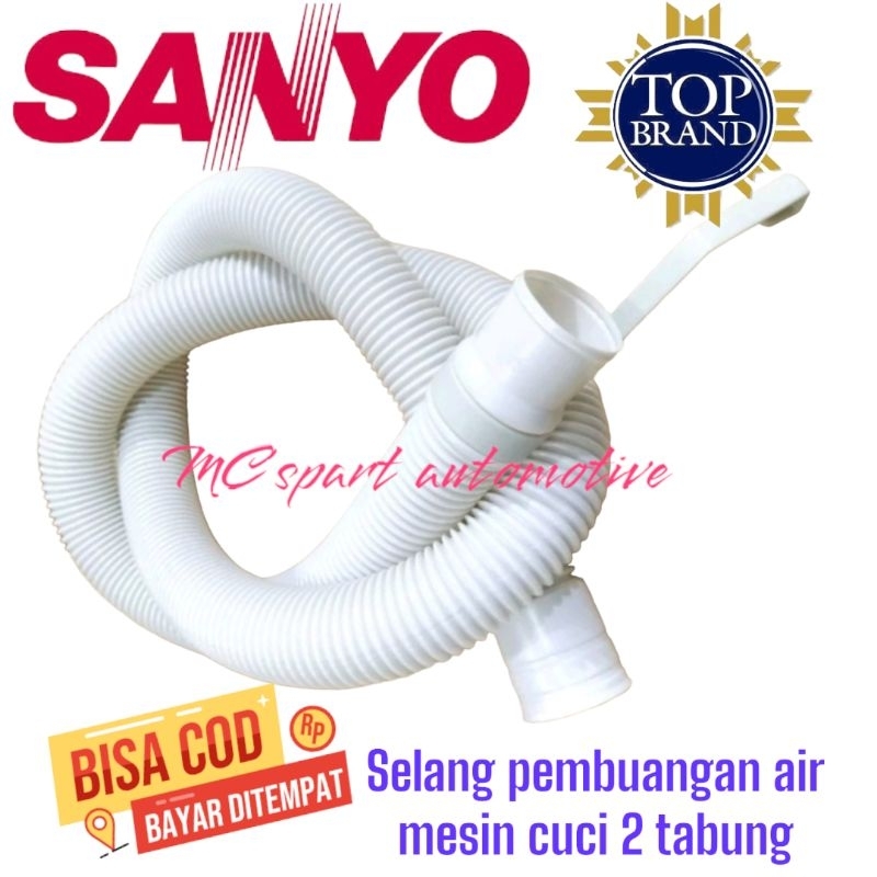 SELANG PEMBUANGAN AIR MESIN CUCI SANYO 2 TABUNG | SPAREPART MESIN CUCI