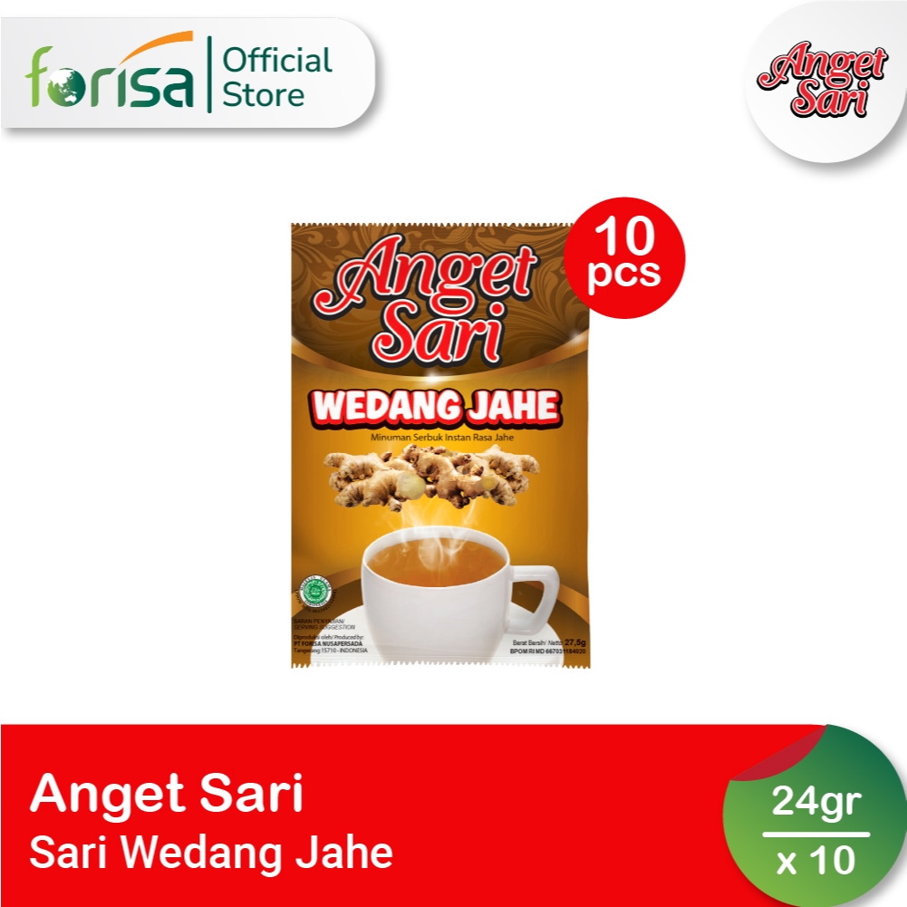 

Anget Sari Wedang Jahe Minuman Rempah Serbuk 24 gr 10 Pcs
