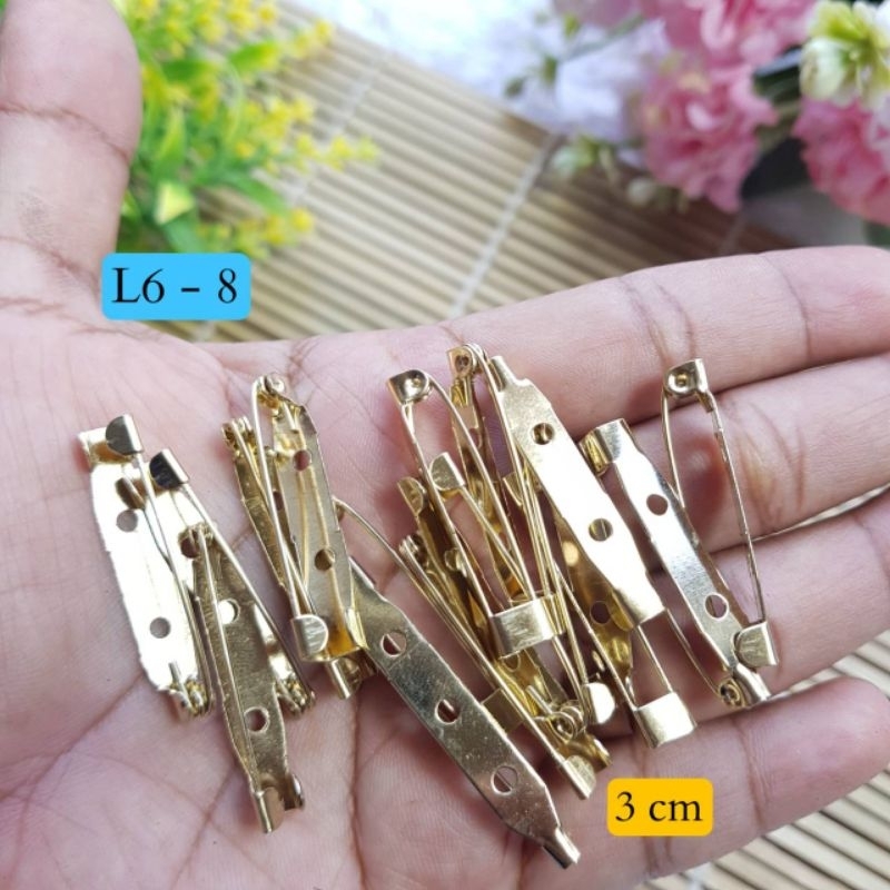 Peniti bros pin bros  brooch peniti emas bros gold Kode L6