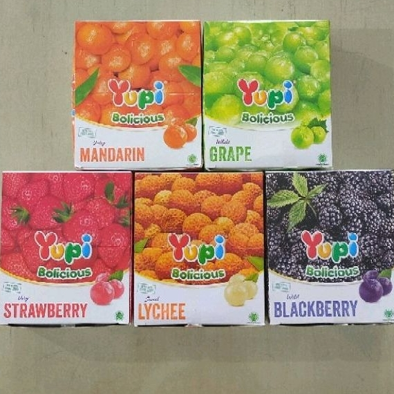 

Yupi Bolicius Rasa Buah 1 Box isi 24pcs