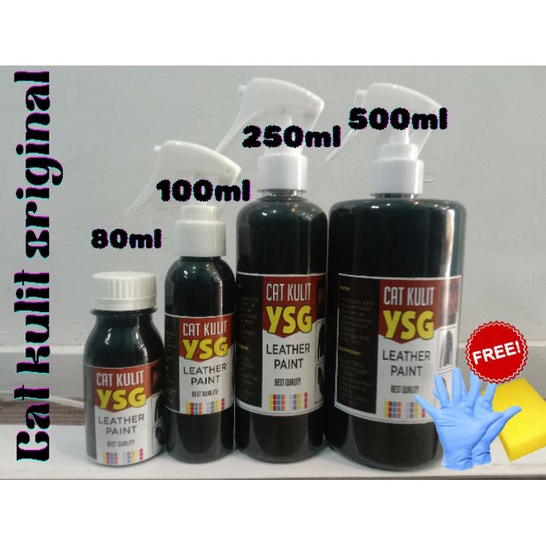 

KODE Y14Y cat kulit asli warna hitamcat untuk semua bahan kulit asliisi 8ml1ml25ml dan 5ml