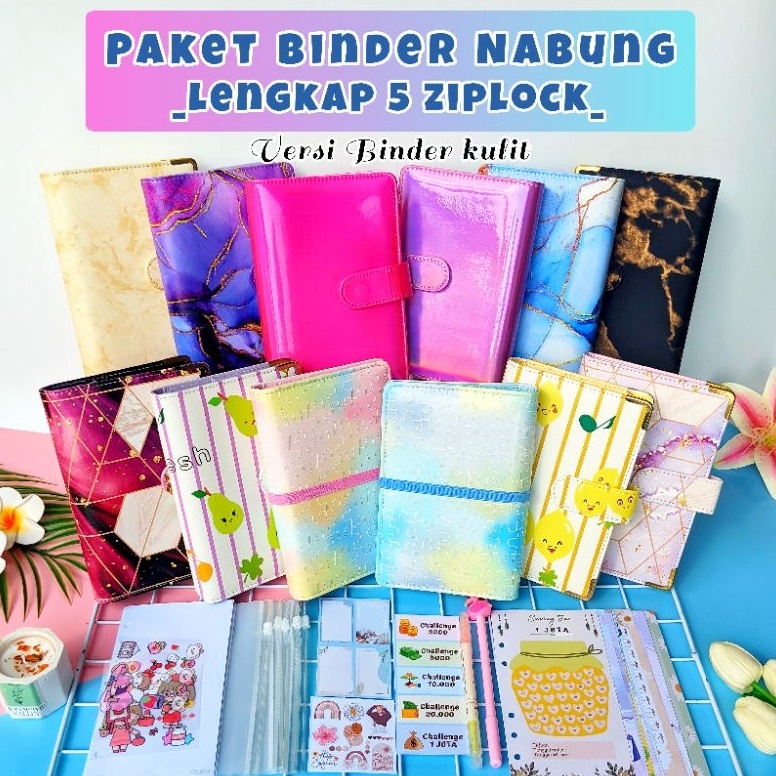 

KODE Q78J Paket binder nabung a6 binder keuangan murah viral binder a6 binder sequin binder daisy binder hologram binder transparant zipper ziplock a6