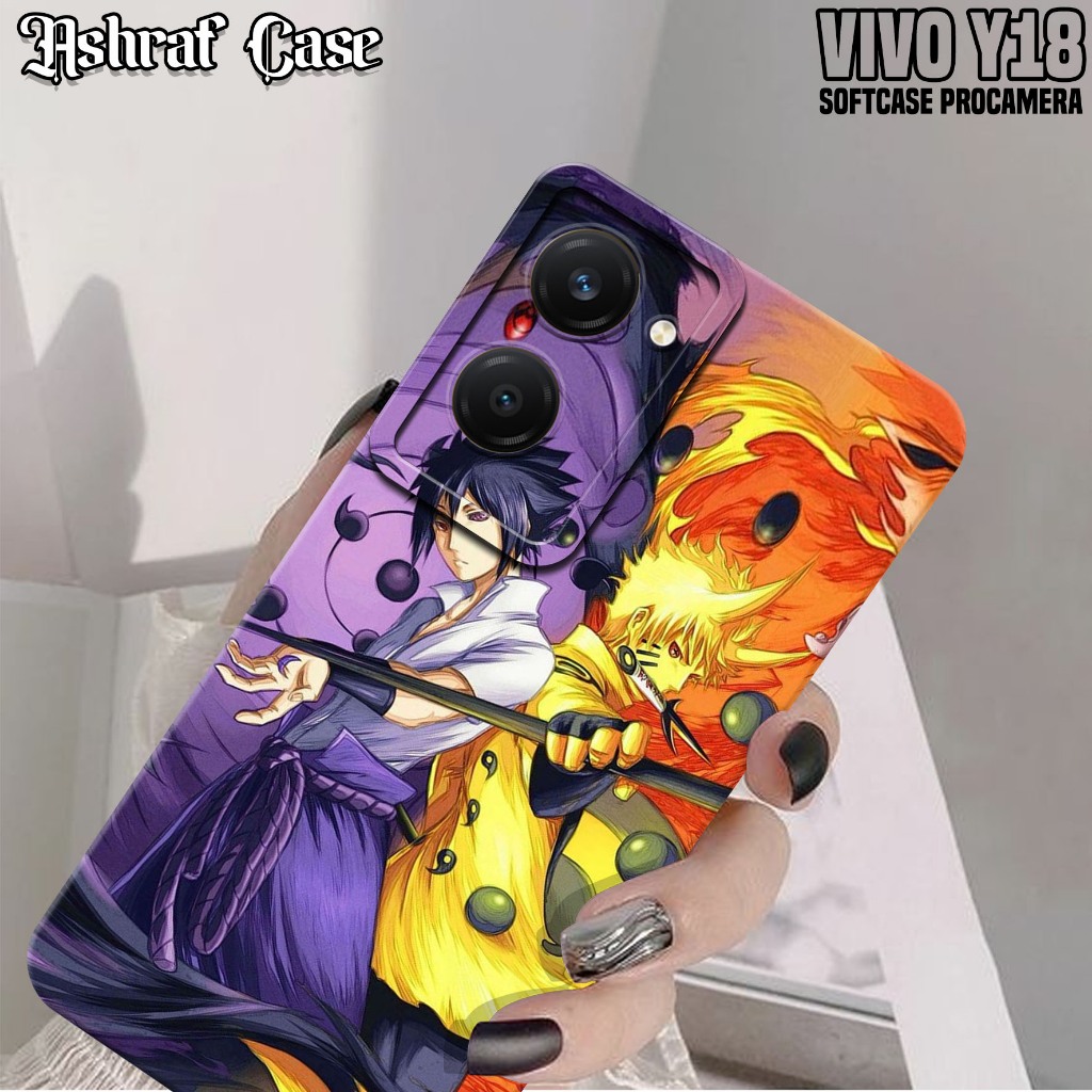 Case VIVO Y18 - Casing Hp VIVO Y18 Terbaru Motif Anime NRT - Silikon Hp VIVO Y18 - Softcase Hp VIVO 
