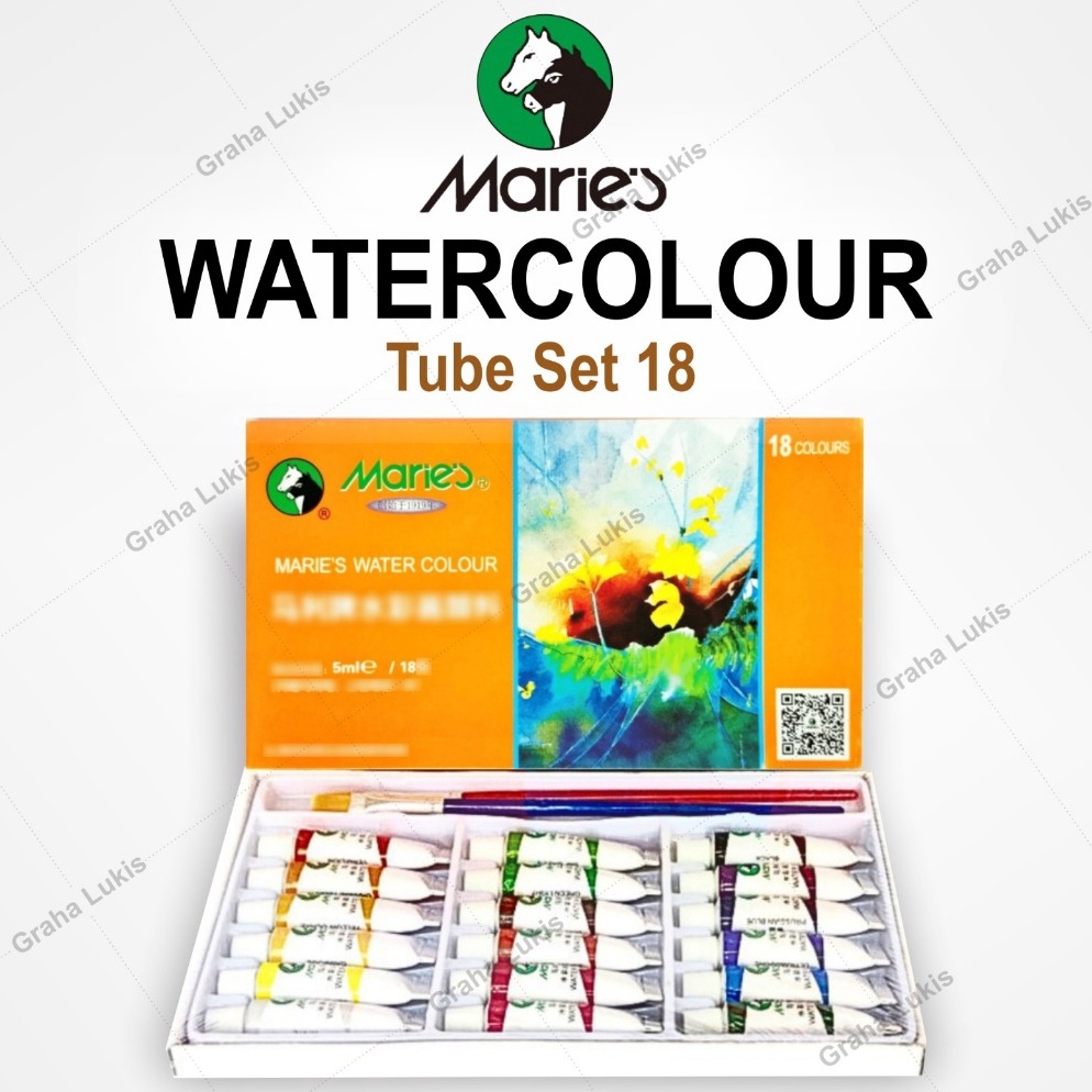 

KODE F62G MARIES WATERCOLOUR TUBE SET 18
