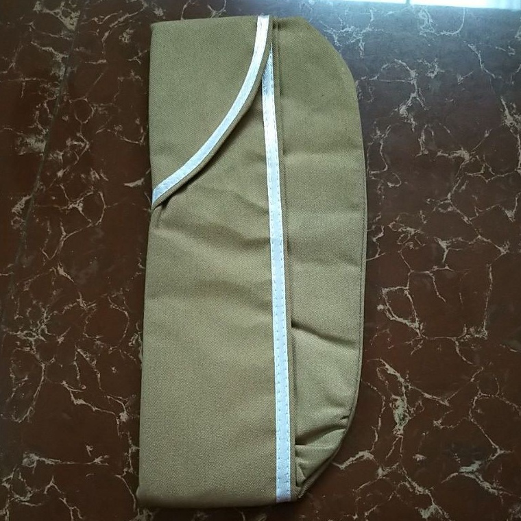 KODE E2X Topi Mut  Muz Seragam PNS Guru Pemda Camat Lurah List Putih