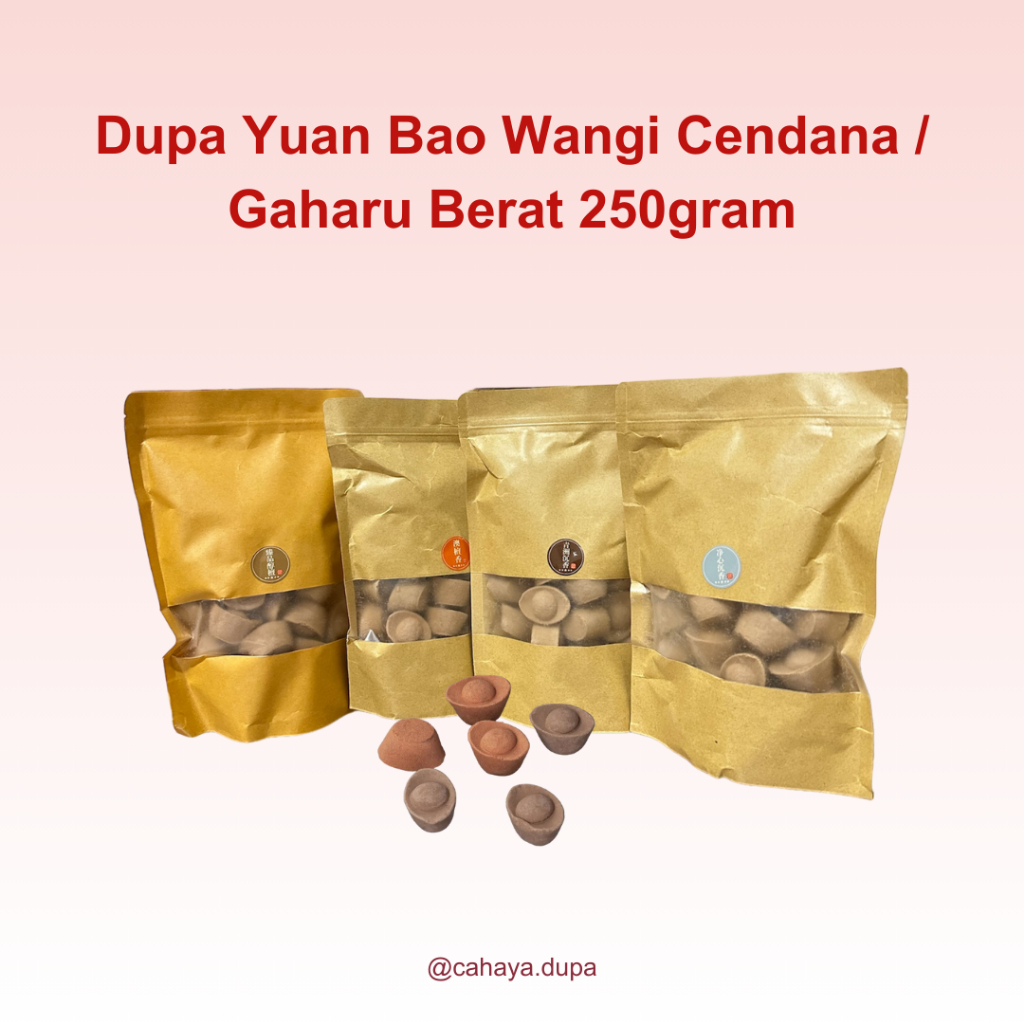 Dupa Yuan Bao / YuanBao Wangi Cendana / Gaharu Berat 250gram
