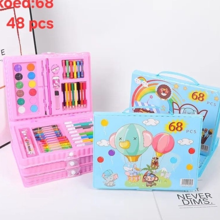 

KODE O77J Crayon Set Isi 68 Pcs PT TOYS