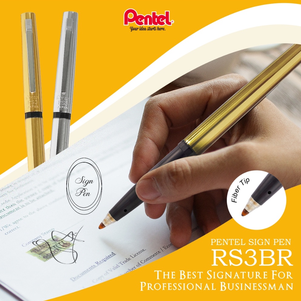 

KODE Q76A Pentel RS3BR Sign Pen