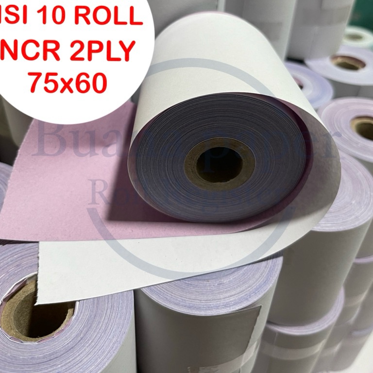 

KODE K24A Kertas NCR 2PLY 75X6 isi 1roll untuk mesin EPSON TMU22