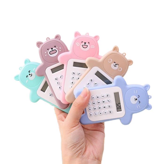 

Calculator Mini Portable Motif Bear Kalkulator 8 Digit Untuk Pelajar