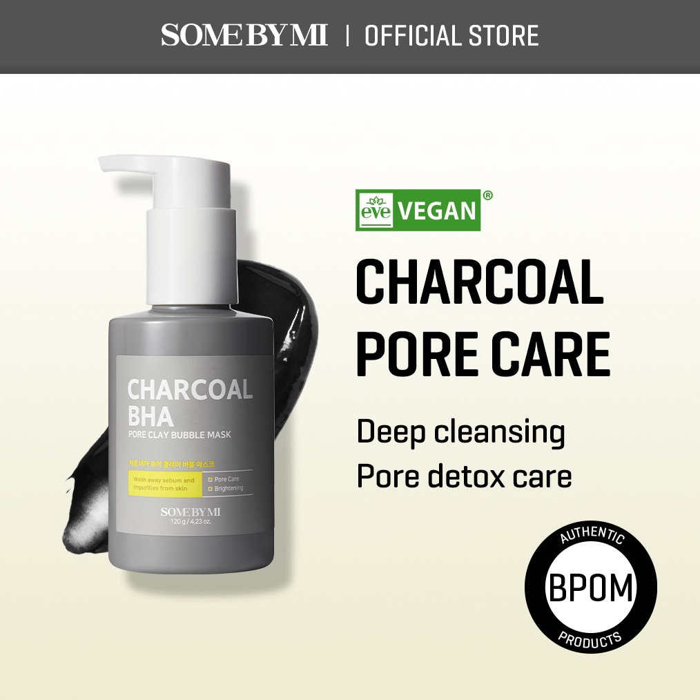 KODE D19I SOME BY MI Charcoal BHA Pore Clay Bubble Mask Cleanser