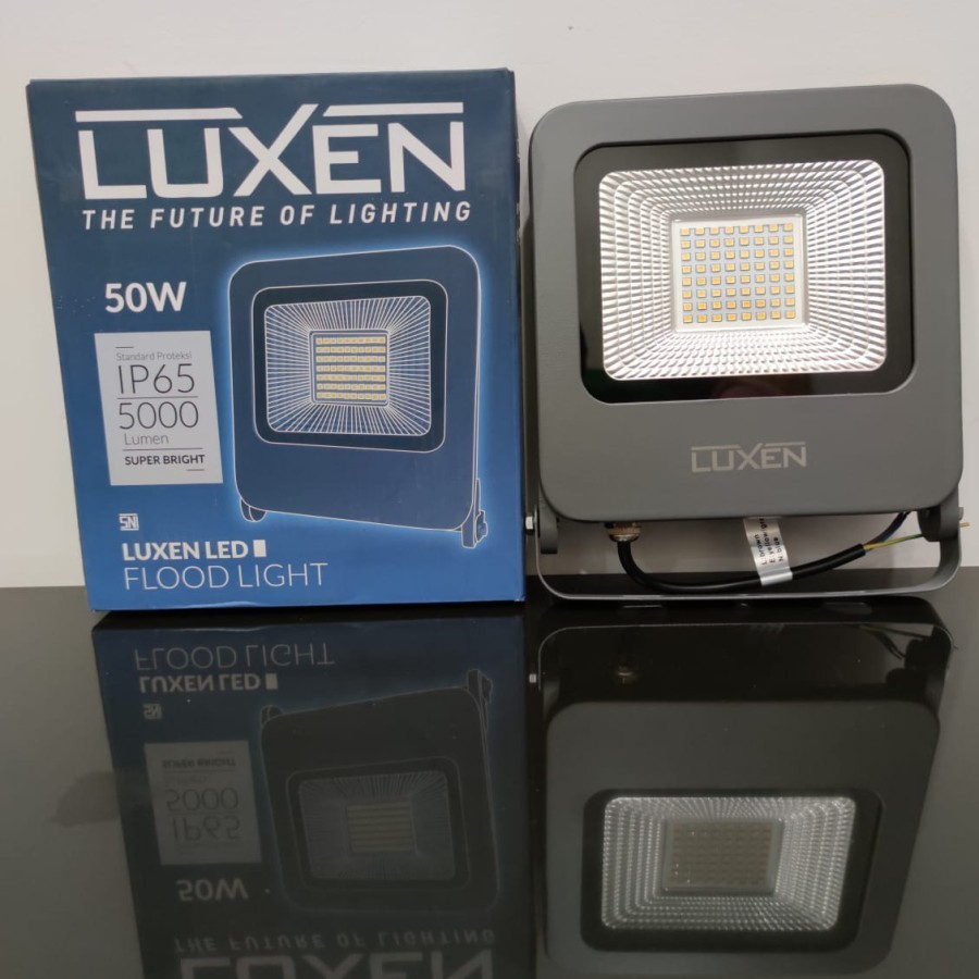 lampu sorot slim luxen 50 watt