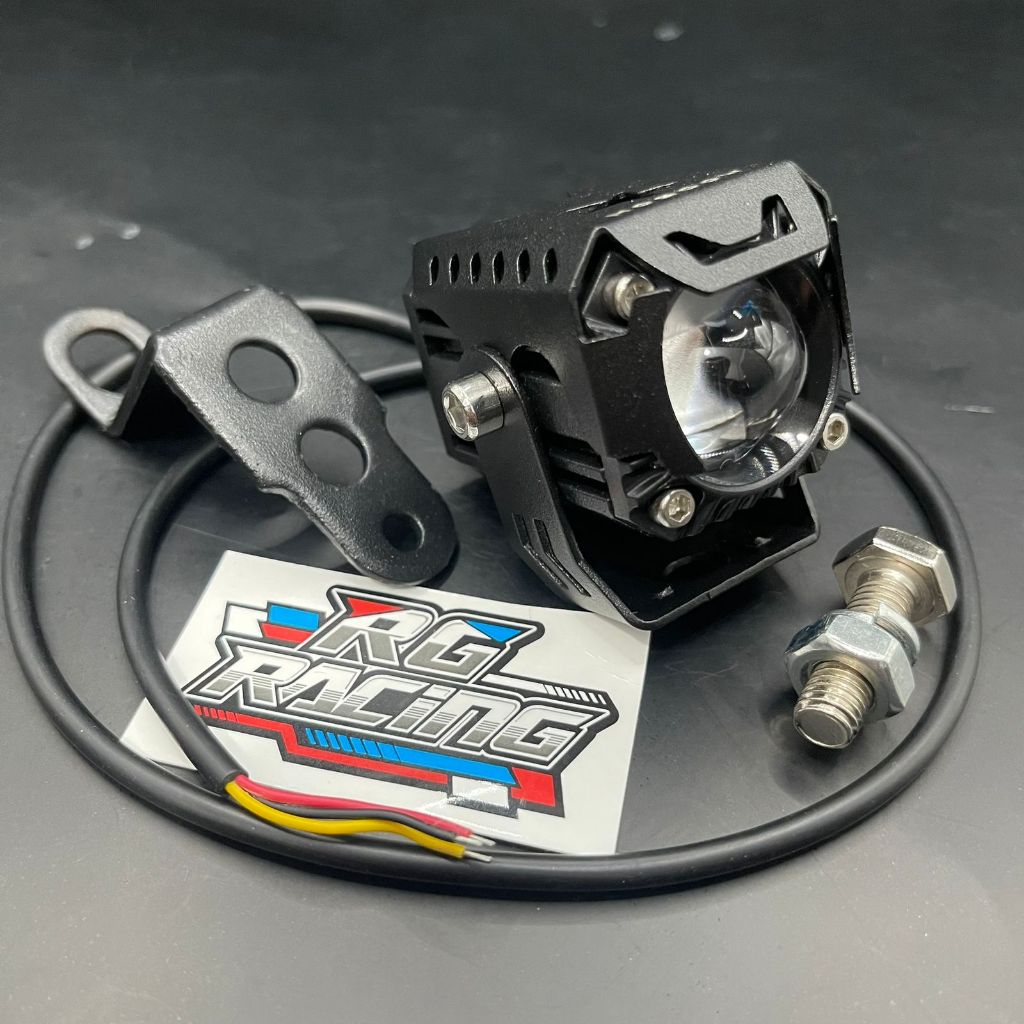 MASTER619 (transformers) Lampu Tembak Led Foglamp SQL 1 Mata Laser Gun Putih Kuning 2 Warna Waterpro