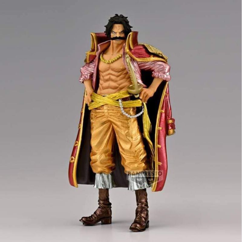 Action Figure King of Artist Gol D Roger Gold Ver Metalic KOA Roger