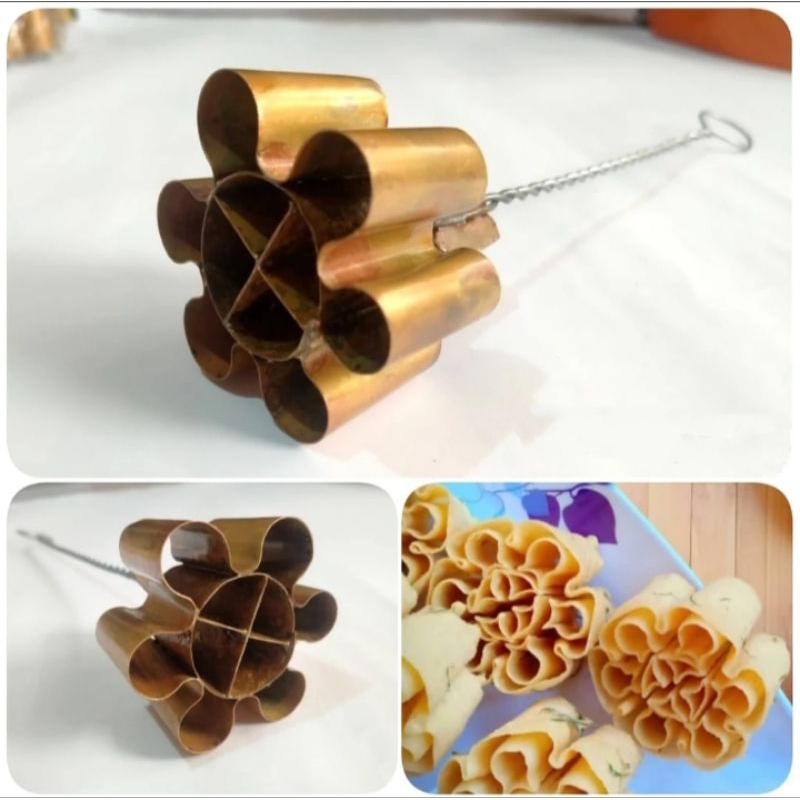 Cetakan Saroja Cetakan Kembang Goyang Kuningan Murah Cetakan Kue Seroja Cetakan Saroja Kuningan Anti