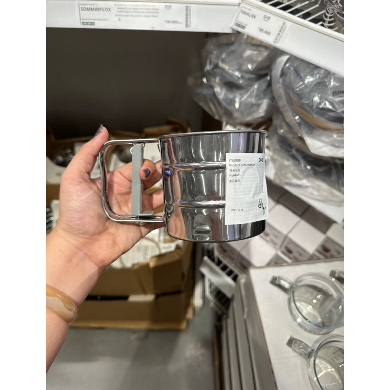 TERDAHSYAT IDEALISK CANGKIR SARINGAN TEPUNG STAINLESS STEEL  Ayakan Penyaring Tepung Mesh StainlessA