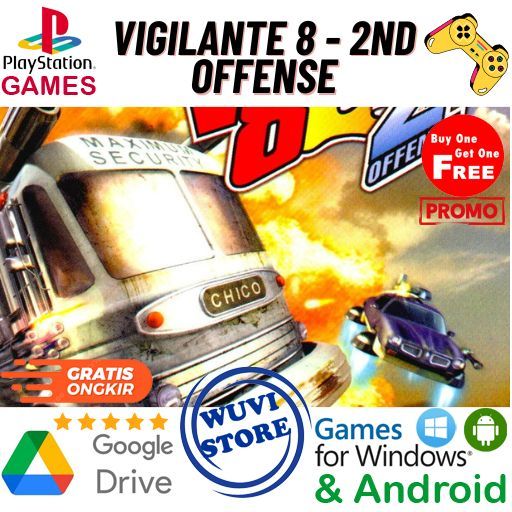 Game PC Vigilante 8 - 2nd Offense PS1 | Bisa Main di Android atau PC | Beli 1 Gratis 1