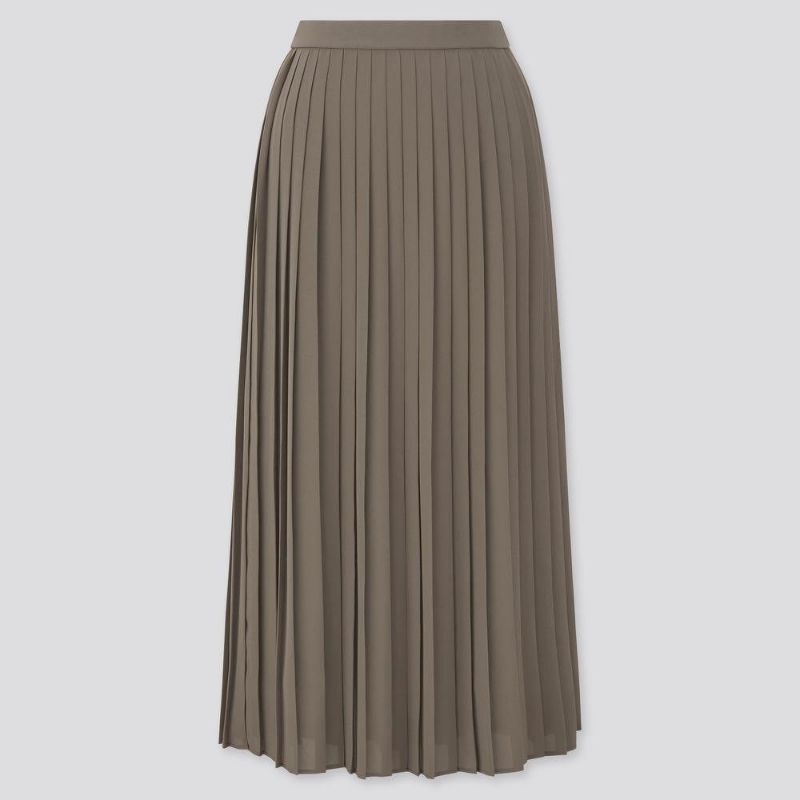 Uniqlo Army Pleated Skirt