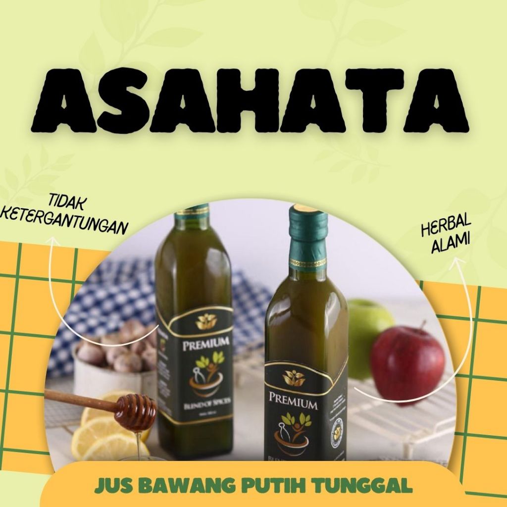 

Menyehatkan Pencernaan Asahata Blend Of Spices Jus Bawang Putih Tunggal Herbal Alami