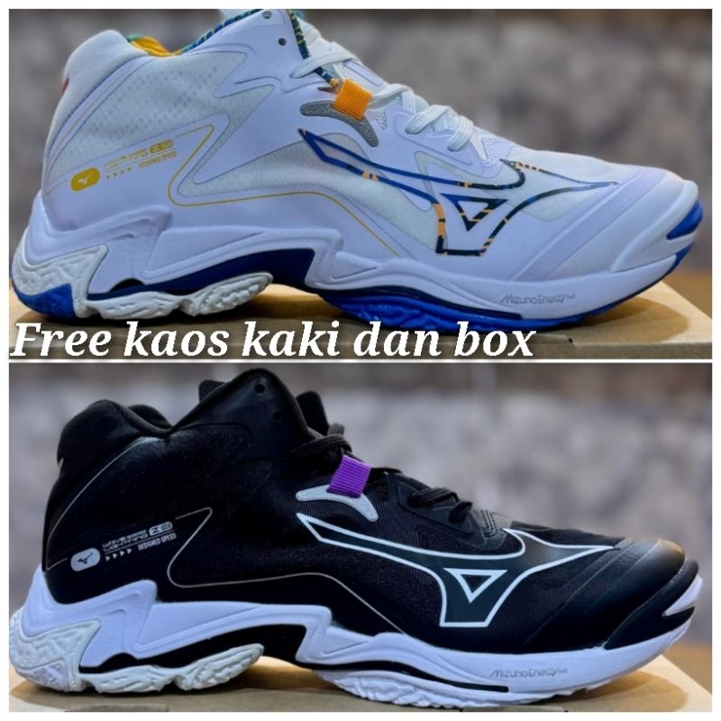 Sepatu Voli Mizuno wlz8 Mid Original Sepatu Volly Pria Dan Wanita Sepatu Volly Terbaru