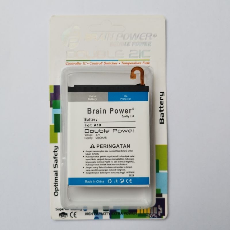 BATERAI BATRE BATU BATTERY SAMSUNG A10 A105 / M10 M105 / A750 A7 2018 5800 MAH DOUBLE POWER BRAIN PO