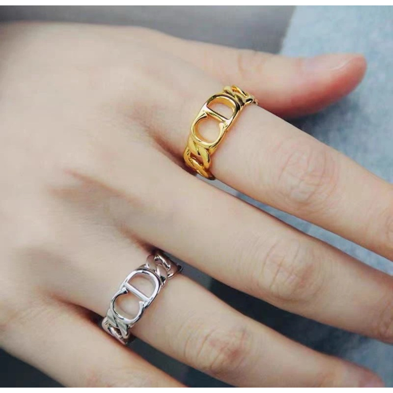 Cincin titanium CD rantai Wanita