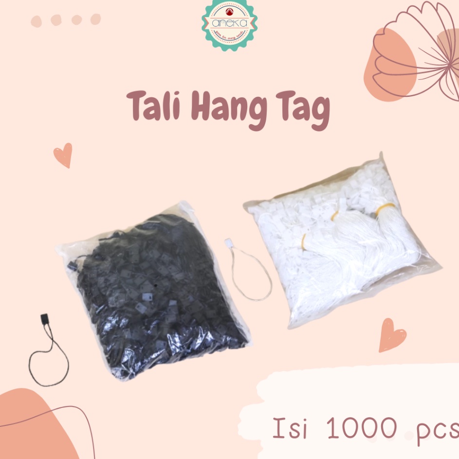 

Memang Keren Tali Hang Tag Tag Rope Hitam Putih Murah Isi 1pcs