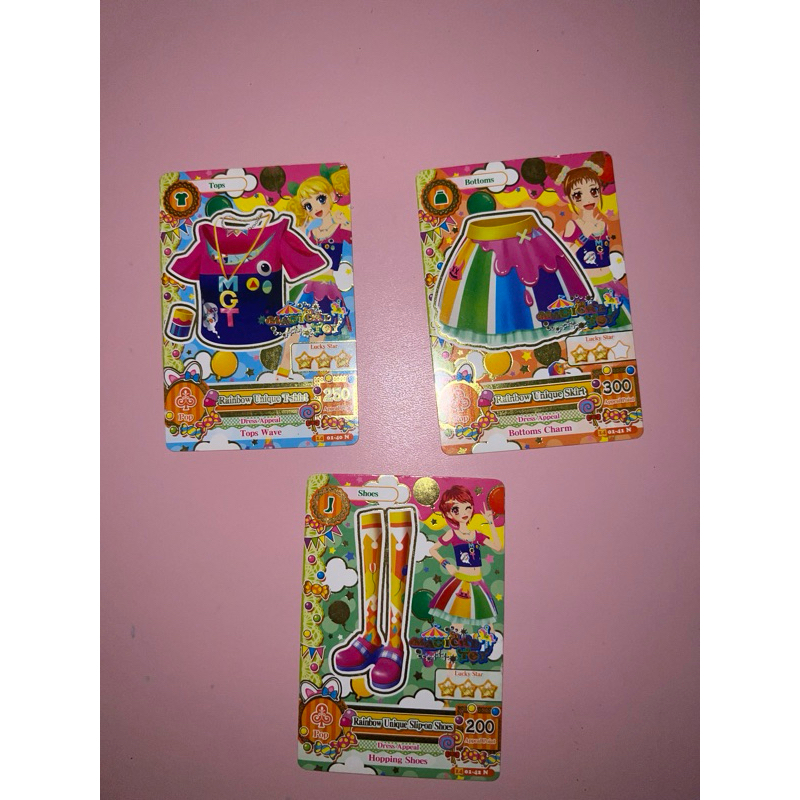 AIKATSU CARD RAINBOW UNIQUE COORD MAGICAL TOY