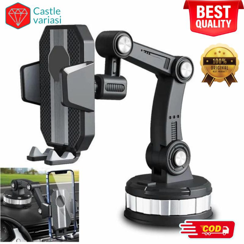 holder hp dashboard kaca mobil car phone holder 4 in 1 tempat hp tripod hp mobil dashboard