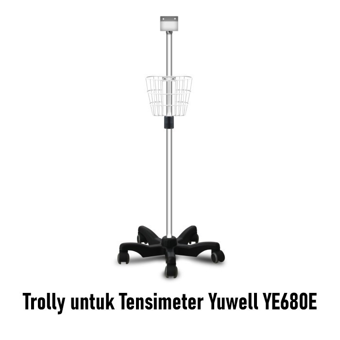 Trolly Troli Trolley Roda untuk Tensimeter Digital Yuwell YE 680E YE680E