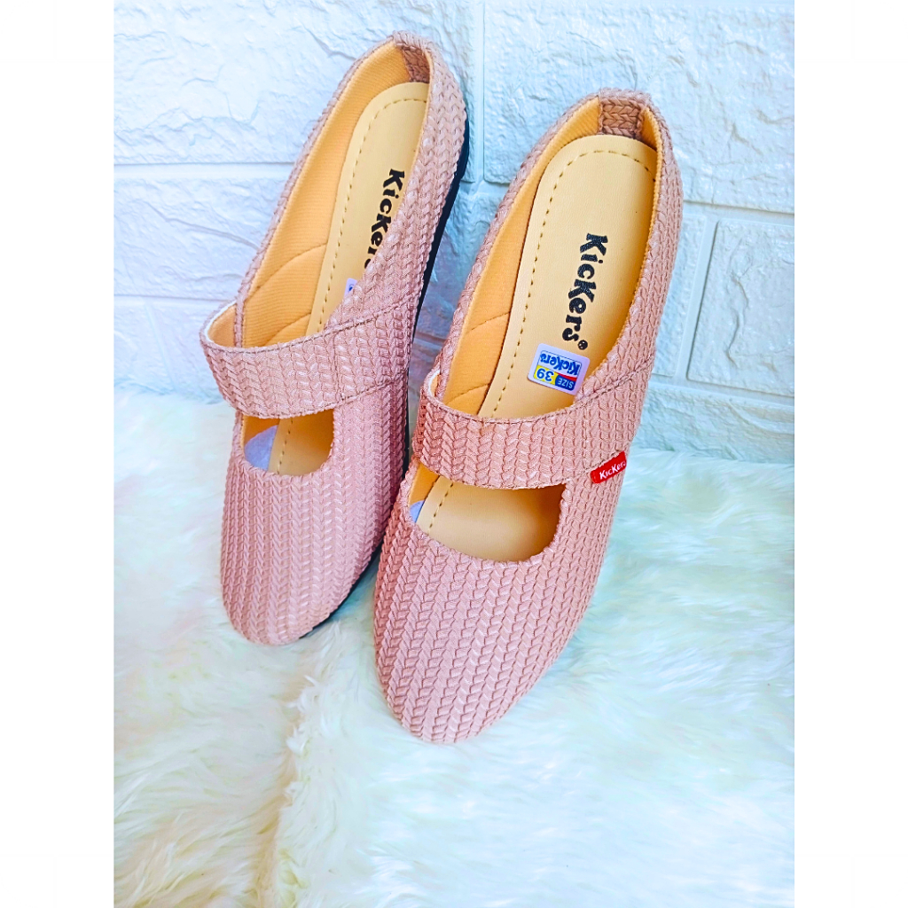Sepatu Selop Wanita Flatshoes / Sepatu Sandal Slip On Rajut