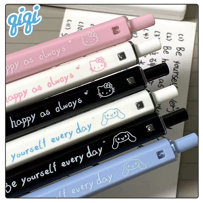 

Pulpen sanrio 0.5 Hitam Gelpen Pena Sanrio lucu Pena mekanis - Qiqi Treasure