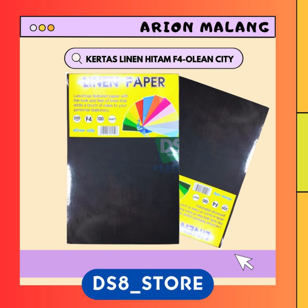 

KERTAS LINEN WARNA HITAM (PAK ISI 10) OLEANCITY