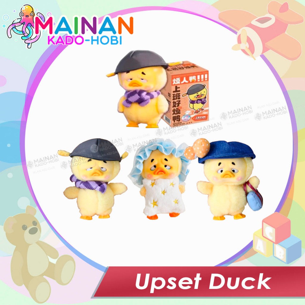 HADIAH ULANG TAHUN MAINAN VIRAL ANAK PEREMPUAN LAKI MINIATUR BONEKA ANIMAL BEBEK BLIND BOX UPSET DUC