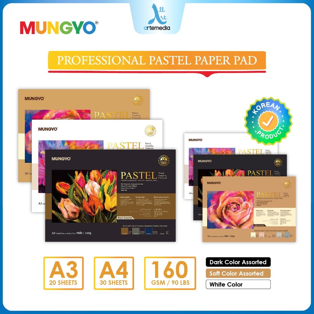 

Mungyo Pastel Paper Pad Set Kertas Drawing Coloring