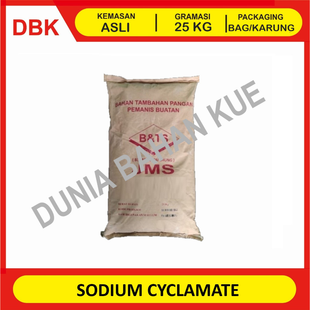 

(KHUSUS INSTANT/GOSEND) SODIUM CYCLAMATE - 1 BAG 25 KG / NATRIUM SIKLAMAT / PEMANIS BUATAN 40x GULA