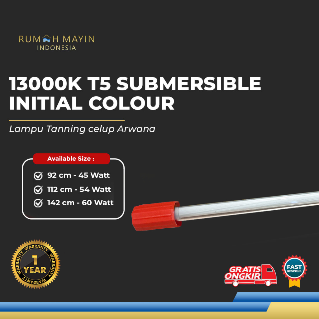 MAYIN Lampu TANNING celup submersible T5 MAYIN 13000K Aquarium ikan Arowana / Arwana - PENGIRIMAN RE