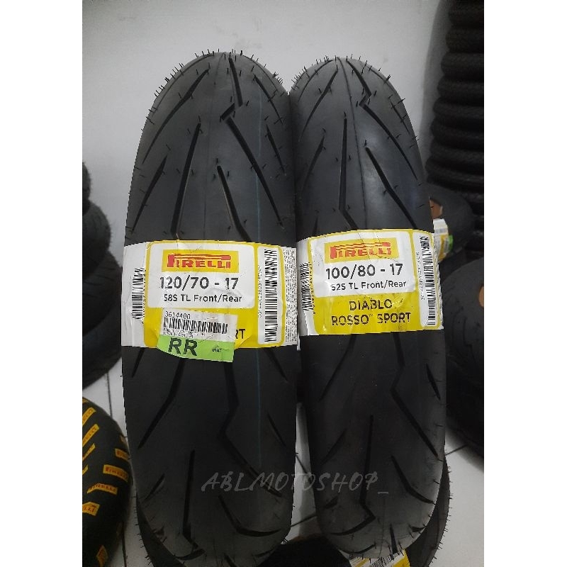 Ban Pirelli Diablo Rosso Sport 100/80 , 110/70 , 120/70 , 130/70, 140/70 Ring 17 & 150/60-17