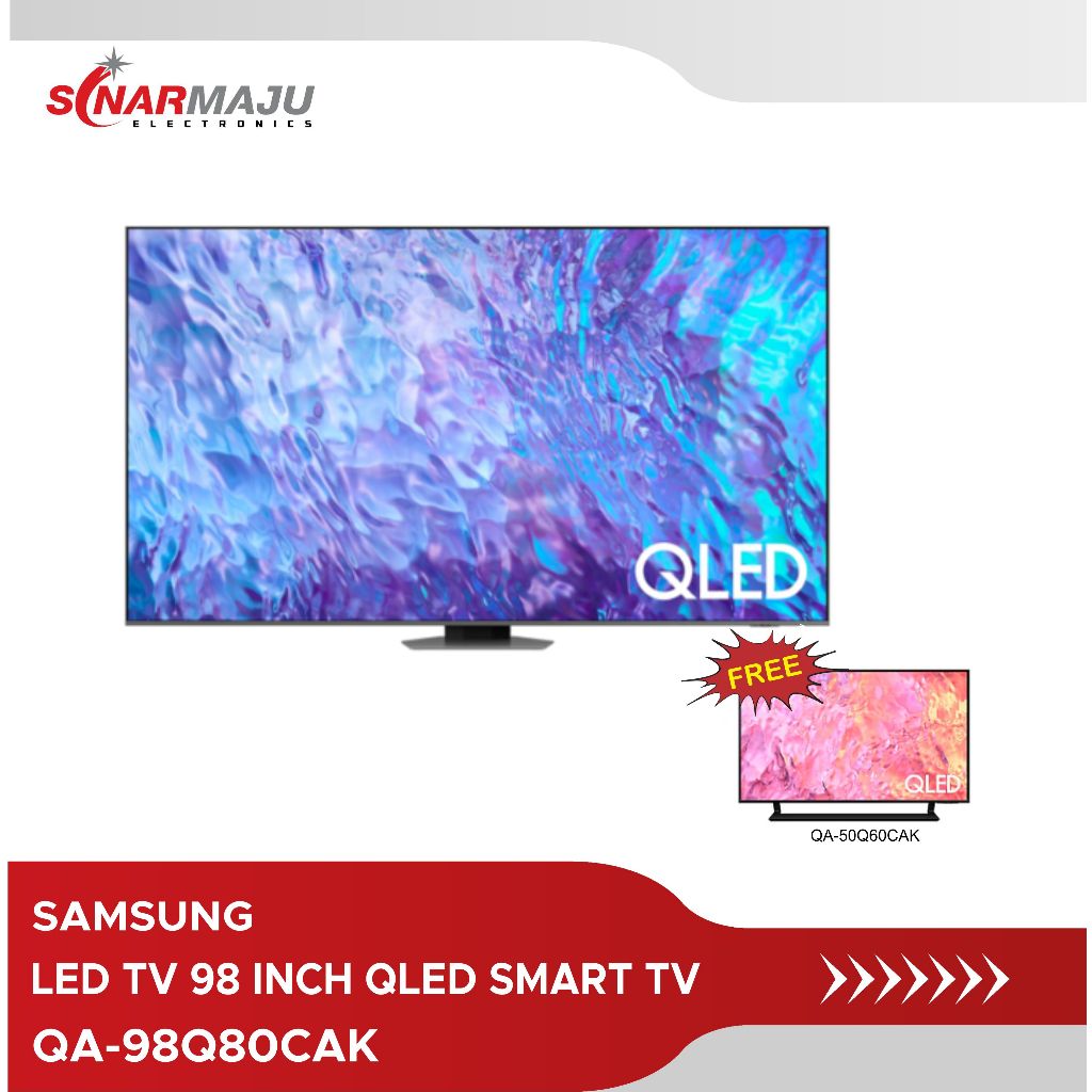 QLED TV SAMSUNG 98 INCH 4K SMART TV QA-98Q80CAKXXD