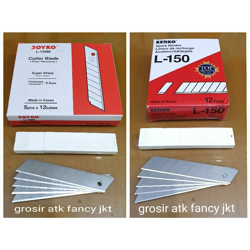 

Ag ( 12 tube ) L 150 Cutter Blade Refill Isi Pisau Pemotong Joyko L-150 (1 tube isi 5 pcs)