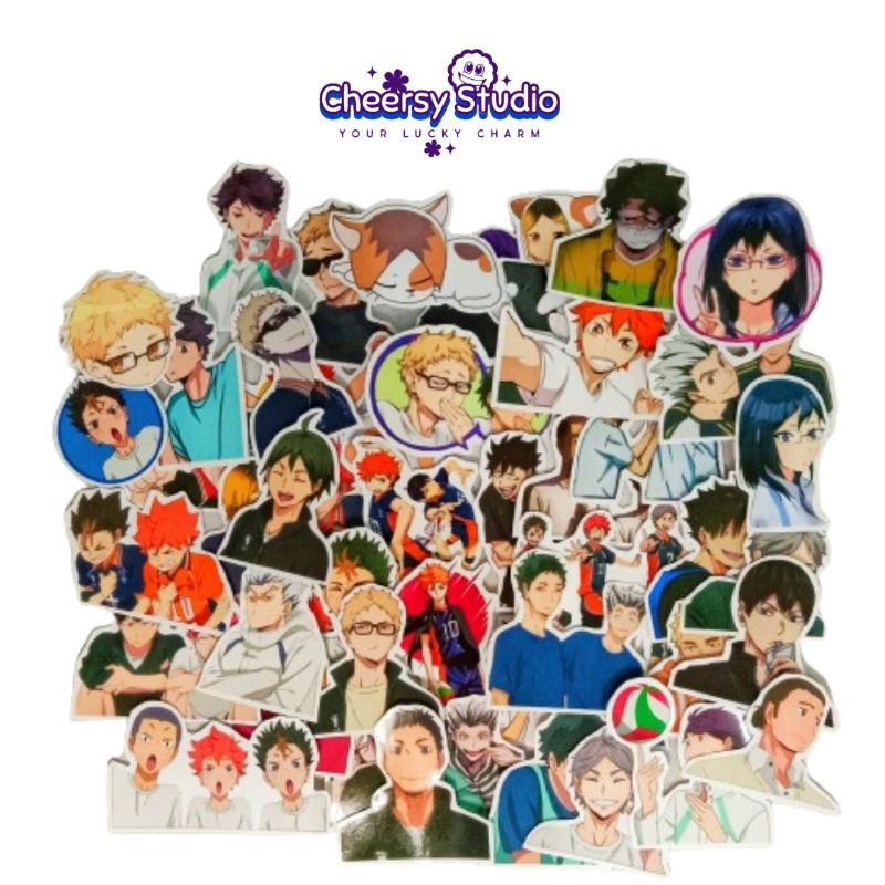 

[45 PCS] STICKER ANIME HAIKYU CUTTING TERMURAH