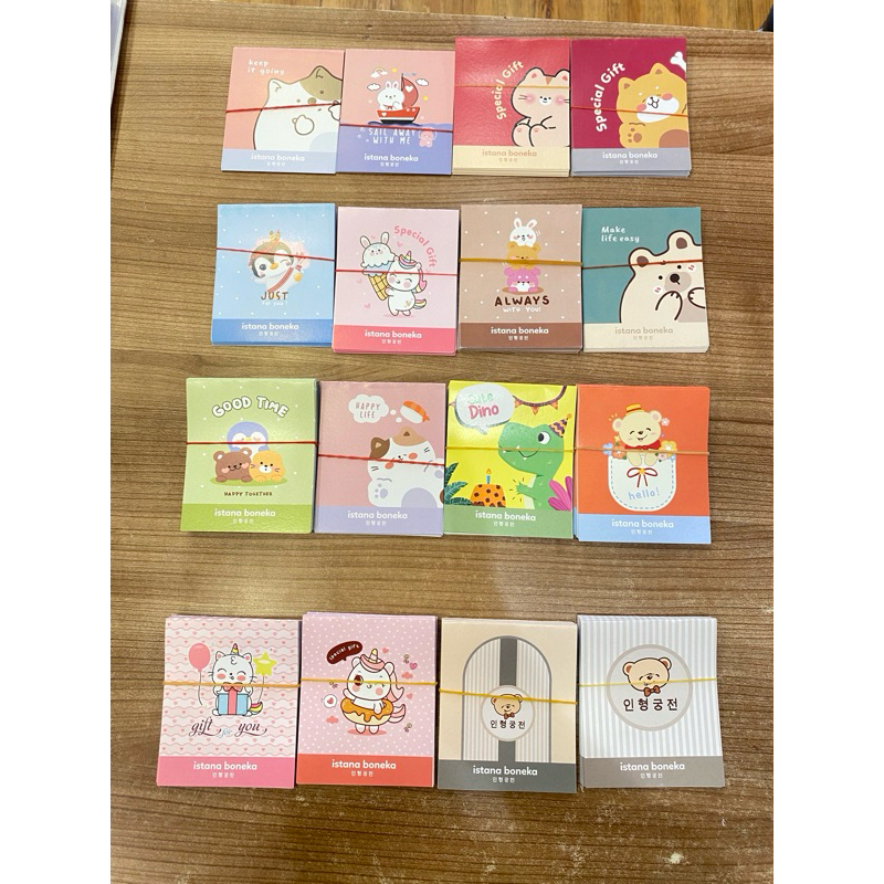 ORI ISTANA BONEKA ISBON TAMBAHAN KARTU UCAPAN LUCU BISA REQUEST TULISAN